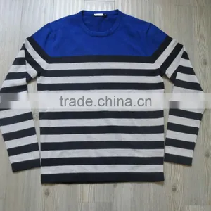 Three Colors Pullover Casual Men Knitted Sweater Men thumbnail-1