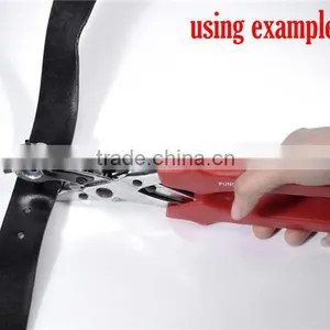 Jewelry Tools Hand Pliers Tool Red Adjustable Leather Belt Hole Punches thumbnail-2