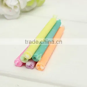 6pcs Birthday Cake Candles Assorted Colored Flames Safe Taper Chime Party Decor thumbnail-4