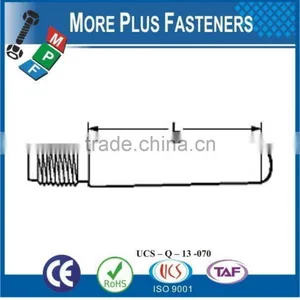 Made in Taiwan Metric Taper Pin Threaded End Steel Taper Pin Externally Threaded Stainless Steel Threaded Taper Pin thumbnail-6