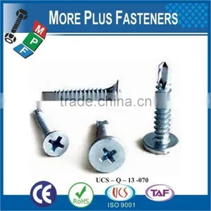 Made in Taiwan Phillips Cross Recess Countersunk Flat Head Self Drilling Screw thumbnail-5
