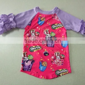 Fashion Baby Girl Cute Valentine Holiday Long Sleeve Heart Raglan Tops Boutique Child Clothes Wholesale thumbnail-2