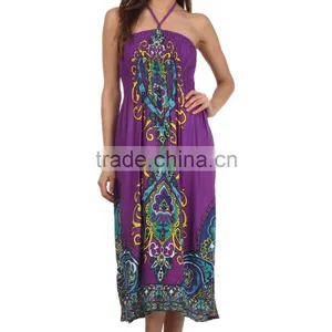 Girls Exclusive Beachwear Cotton Tube Dress Online Summer Girls Casual Sundress thumbnail-1