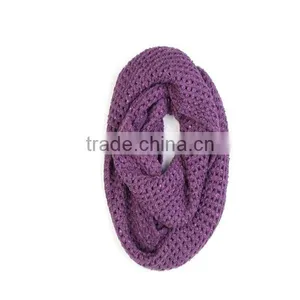 100%acrylic Knitted Lady Magic Scarf TS-8826 thumbnail-1
