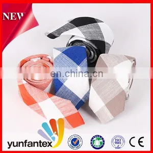 2017 Latest New Fashion Design Cotton Costom Plaid Tie thumbnail-3