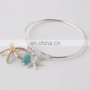Sea Collection Charms in Two Tones Marine Organism Bracelet Bangles thumbnail-6
