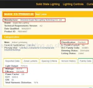 In Stock Dlc Premium UL 150lm/W 4FT 40W 50W LED Tri-Proof Light Vapor Light With Emergency Backup thumbnail-5