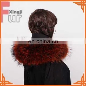 Real Raccoon Fur Garment Accessories thumbnail-2