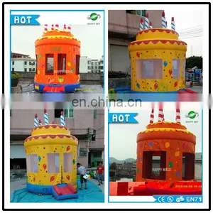 High Quality Cartoon Cake Shape Inflatable Bouncer ,jumping Bouncer for Sale , Bouncer House thumbnail-1