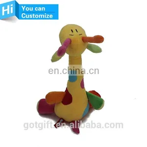 Professional Custom Soft Animal Giraffe Christmas Plush Toy thumbnail-4