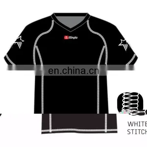 Top Thailand Quality Customized Cheap Soccer Sports Wear, 2015/2016 Season Dark Blue Soccer Jersey thumbnail-3
