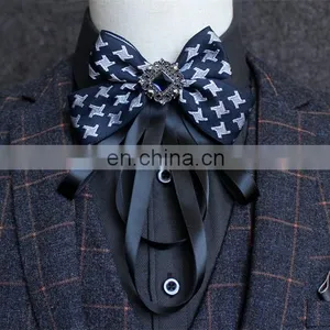 Aidocrystal Red Bow Tie for Men Wedding Black Butterfly Ties Mens Business and Party Royal Blue Man Bowtie thumbnail-1