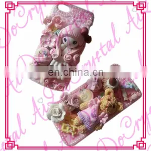 Aidocrystal Sweet Pink 3D Animal Bear Gilr Silicone Cell Phone Case Back Cover for Iphone thumbnail-1