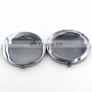Yes Foldable and Pcket Mirror Style Flexible Blank Chic Metal Compact Mirror thumbnail-4