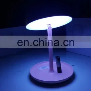 2017 Hot Sale Round Metal Standing Led Dressing Table Mirror Lights thumbnail-5