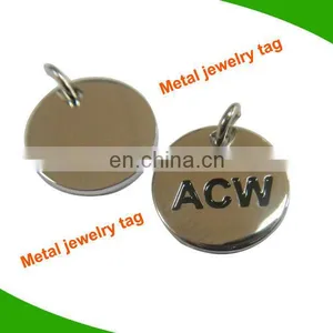 Shiny Color Metal Tags for Jewelry Small Custom Metal Jewelry Tags thumbnail-1