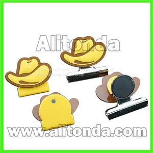 Custom Pvc Cartoon Cute File Clips Paper Clips for Office School Promotional Gifts thumbnail-3