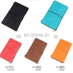 Creative A6 Leather Travel Notebook Refillable Paper Journal Notepad thumbnail-6