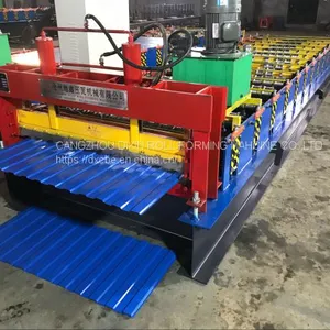 Roofing Tile Trapezoidal Wall Panel Steel Cold Roll Forming Machine With High Speed thumbnail-3