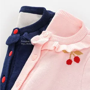 Factory Direct Sales Hot Newborn 100% Cotton Cute Printed Cherry Jumpsuit Boy Jumpsuit Newborn thumbnail-4