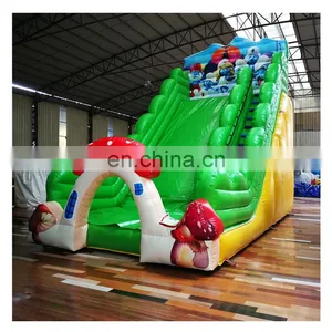 Factory Price Children Outdoor Playground Equipment Inflatable Bouncer With Large Slide For Sale thumbnail-1