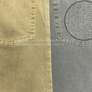 46%Cotton 42%Polyester 7%Linen 5%Spandex Bi-stretch Slub Twill Fabric thumbnail-2