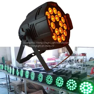 Cheap Wedding Decoration Aluminum Alloy RGBWA+UV 6in1 LED Par64 Light for Stage,5in1 Dmx Led Par Light,led Par56 for Club,dmx Led Light for Home Party thumbnail-1
