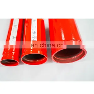 ASTM A795 8" Red Epoxy Welded Steel Pipe Thread End ASTM A53 SCH 40 thumbnail-6