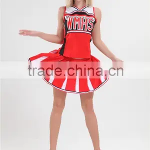 Ladies Glee Cheerleader School Girl Fancy Dress Uniform Party Costume Outfit thumbnail-4