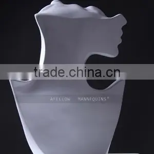 Fiberglass Woman Mannequin Head,Female Abstract Head Mannequin,Cheap White Head,Dispaly Jewelry/ Hat /scarf Head Mannequin H1080 thumbnail-3