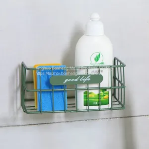 Double Layer Kitchen Seasoning Metal Rack Wall Mounted Storage Shelves for Kitchen, Bathroom thumbnail-2