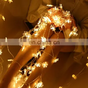 2020 Hot Sell Festival LED Lights Romantic Fairy Snow LED String Lighting For Holiday Wedding Garland Party Decoration thumbnail-4