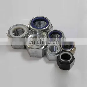 Large Diameter Zinc Plated Nylon Insert Lock Nut M30 DIN985 DIN982 Heavy Hex Nylock Nut m5 M10 thumbnail-3