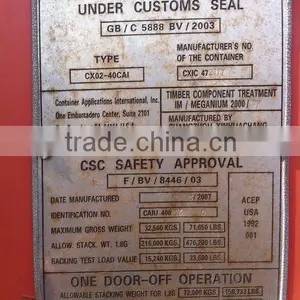 40ft Second Hand Container for Sale(20'GP/40'GP/HC) thumbnail-5