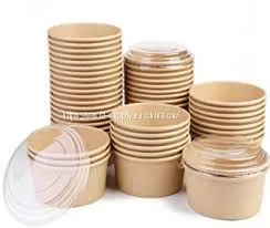 Soup Containers White Disposable Dinnerware Disposable Soup Bowls for Party thumbnail-1