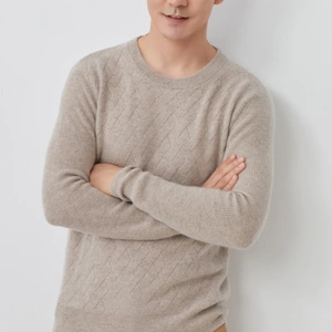 For Keep Warm Pure Cashmere Jumper Grey Cashmere Sweater thumbnail-1