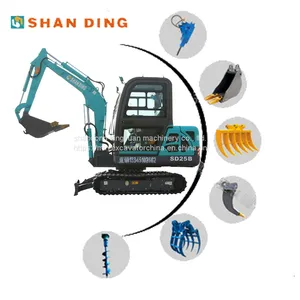 2.5 TON EXCAVATOR WITH BOOM SWING AND CLOSED CABIN FOR SALE thumbnail-1