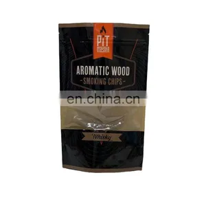Wholesale Price Custom Logo Matte Clear Barrier Stand up Pouch Zipper Paper Bag Coffe Window With thumbnail-1