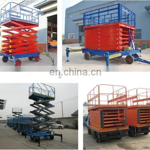 Hot Selling Movable Hydraulic Electric Aerial Scissor Lifting Platform Mobile Electric Scissor Lift thumbnail-2