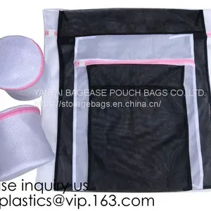 Mesh Laundry Bag Heavy Duty Drawstring Bag, Factories, College, Dorm, Travel Apartment Blouse, Hosiery, Stocking, Underwear Bags thumbnail-1