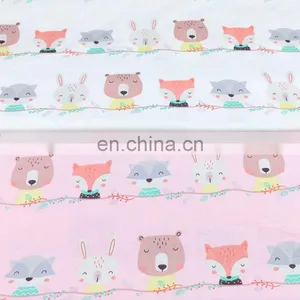 Cartoon Arrows Bear Baby Owl Print Kindergarten Cotton Bedding Draperies All Cotton Fabric thumbnail-3