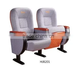 Durable Hall Chair Auditorium Seat Design With Writing Tablet HJ8201-E thumbnail-1