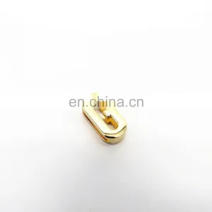 Fast Delivery Good Price DIY Handmade 26 Gold Plated Plain Slide 20mm Metal Letters thumbnail-2