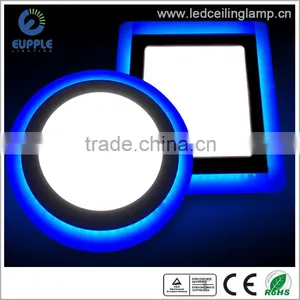 Ultra Thin Double Color LED Panel Light 3+2 Blue+White/Warm White Ultrathin Square Led Panel Light,led Panel Ceiling Light Quality Choice thumbnail-1