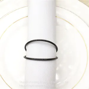 Handmade Round Metal Napkin Rings Holder for Dinning Table Parties thumbnail-4