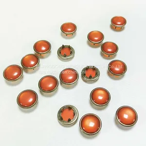 HLD Factory Custom Color BRASS&SS 16L 18L Pearl Prong Snap Button for Garment thumbnail-3