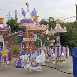 Factory Price Park Outdoor Indoor Equipment Rotary Amusement Rides Self-control Plane Aircraft for Children thumbnail-2