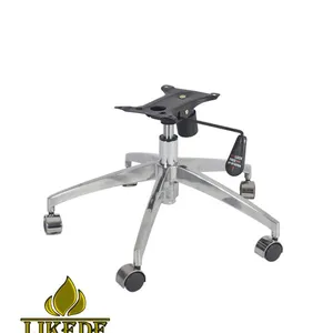 Metal Five-Legged Office Computer Chair Base Chrome Iron Steel Stylish Metal Furniture Legs thumbnail-1