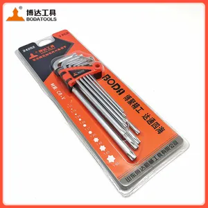 Industrial-grade Ball-head Hexagonal Wrench Set Extended and Medium-length Hexagonal Screw Wrench for Wholesale thumbnail-4