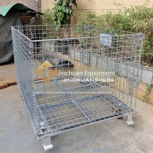 Jinchuan Non-standard Heavy-duty Foldable Storage Cage, High-strength Load-bearing, Full-perimeter Visibility, Safe Stacking, Durable and Sturdy thumbnail-5